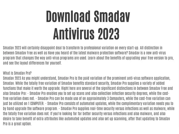 download Smadav Antivirus Pro 2023 v15.1 free
