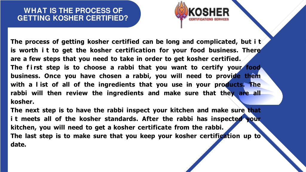 PPT - Everything You Need To Know About Kosher Certificates And How To ...