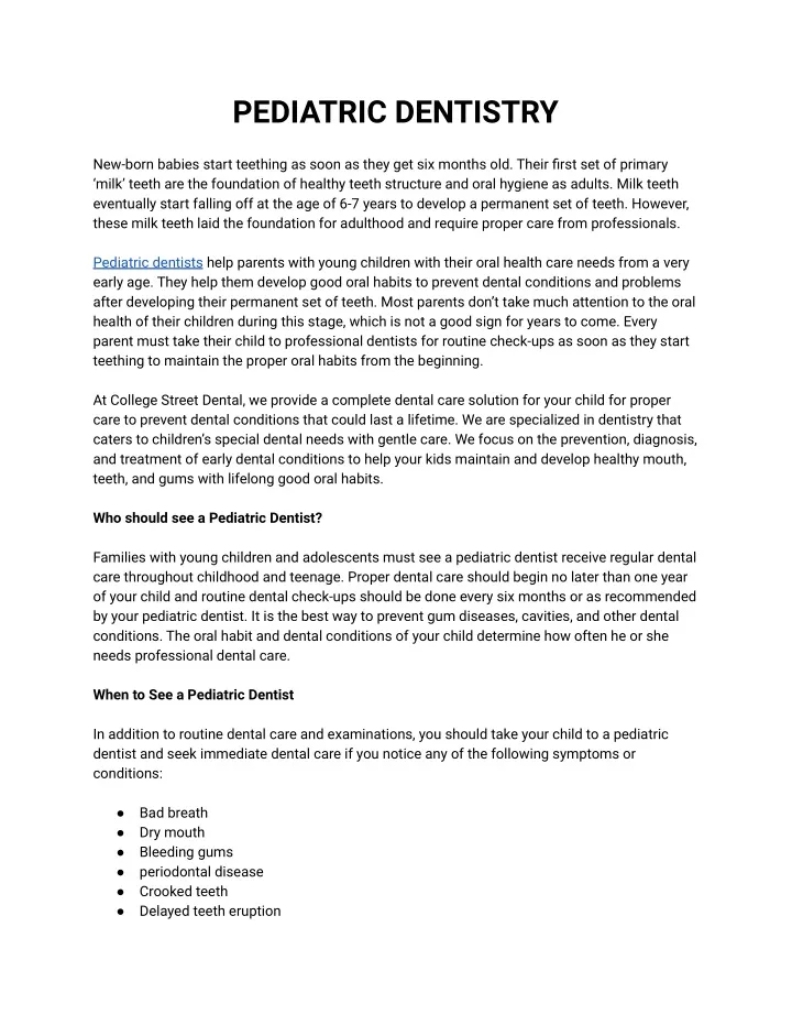 PPT PEDIATRIC DENTISTRY PowerPoint Presentation, free download ID