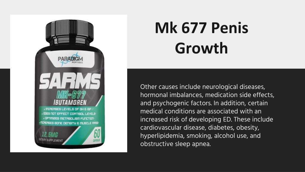 PPT Mk 677 Erectile Dysfunction PowerPoint Presentation free