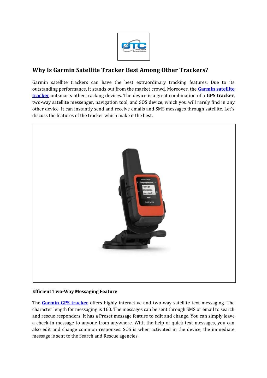 Ppt Why Is Garmin Satellite Tracker Best Among Other Trackers