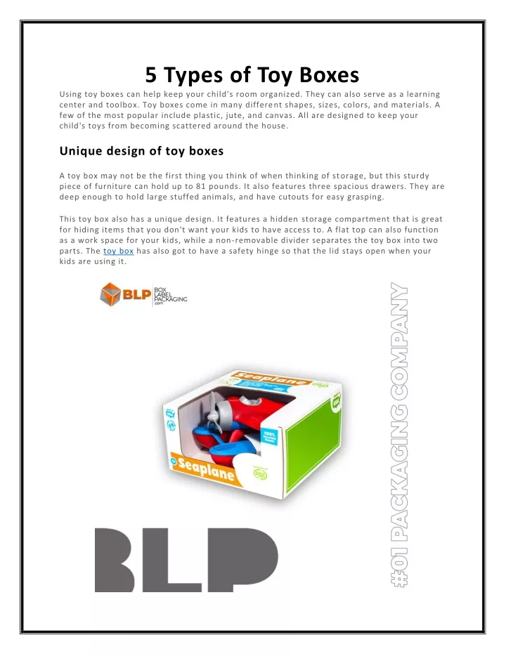 PPT 5 Types of Toy Boxes big toy box little tikes toy box