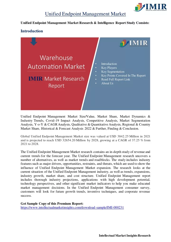 PPT - Unified Endpoint Management Market PowerPoint Presentation, free ...