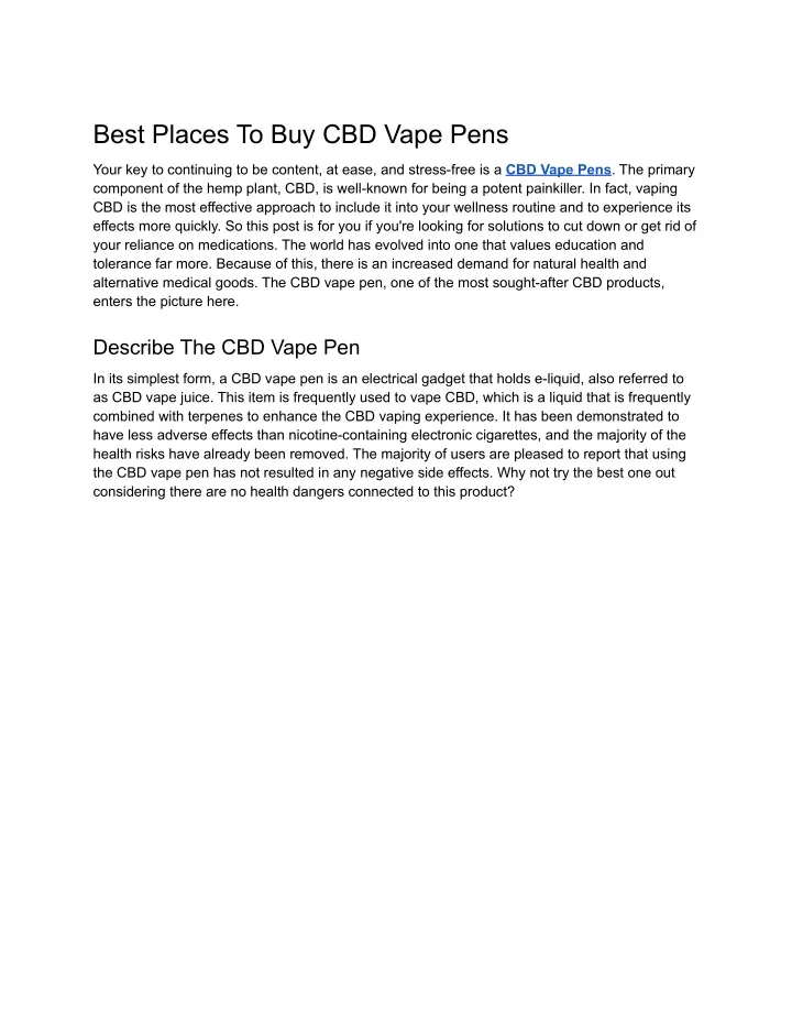 Best CBD Vape Pens for Anxiety: Top Picks & Blessed CBD Reviews
