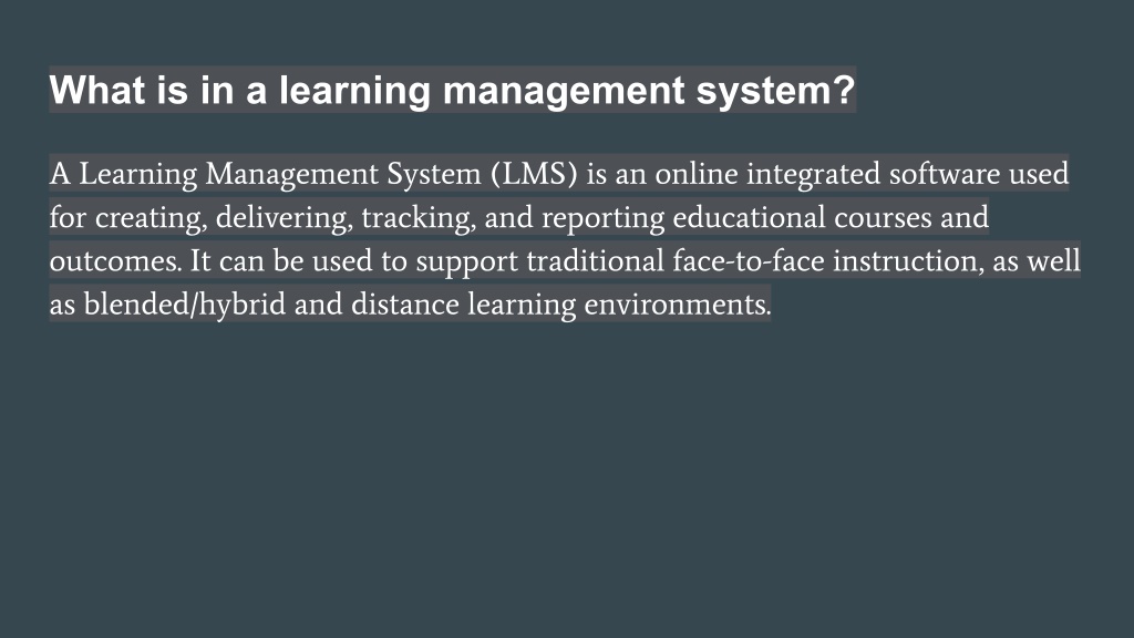 PPT - Learning Management System PowerPoint Presentation, free download ...