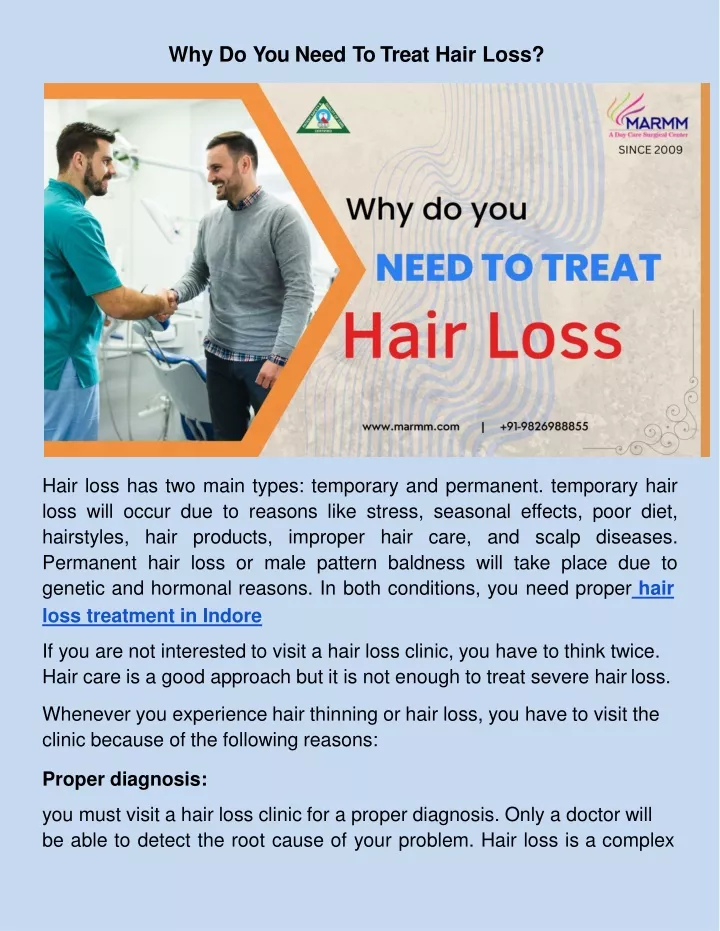 Ppt why do you need to treat hair loss powerpoint presentation free