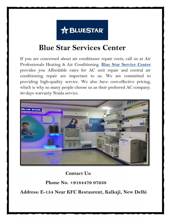 PPT Blue Star Services Center PowerPoint Presentation Free Download ppt-blue-star-services-center-powerpoint-presentation-free-download