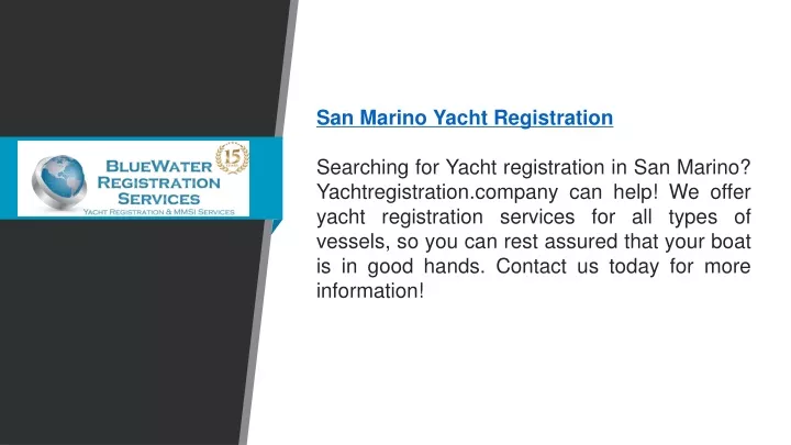 spanish yacht registration