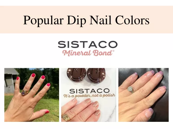 PPT Popular Dip Nail Colors PowerPoint Presentation, free download