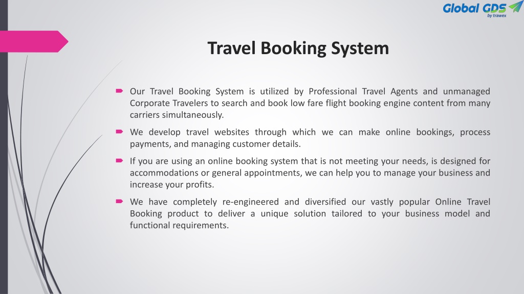 importance of travel booking system