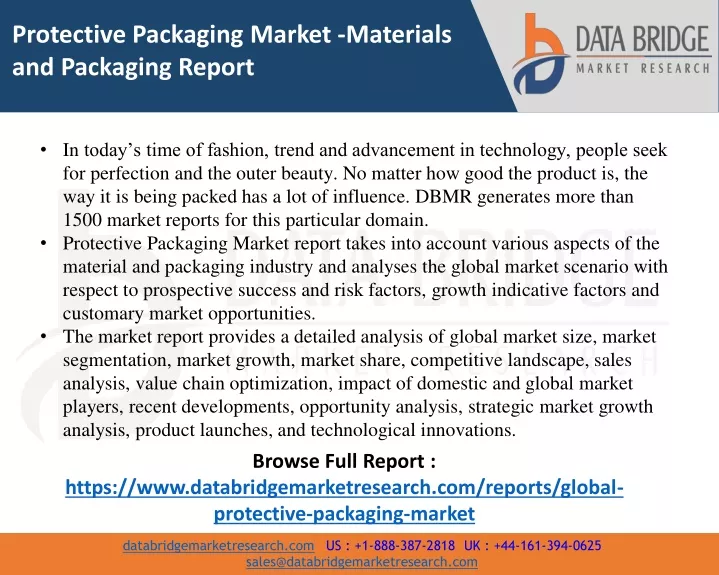 PPT Protective Packaging Market Industry Trends and Forecast to