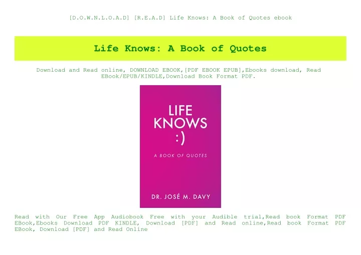 ppt-d-o-w-n-l-o-a-d-r-e-a-d-life-knows-a-book-of-quotes-ebook