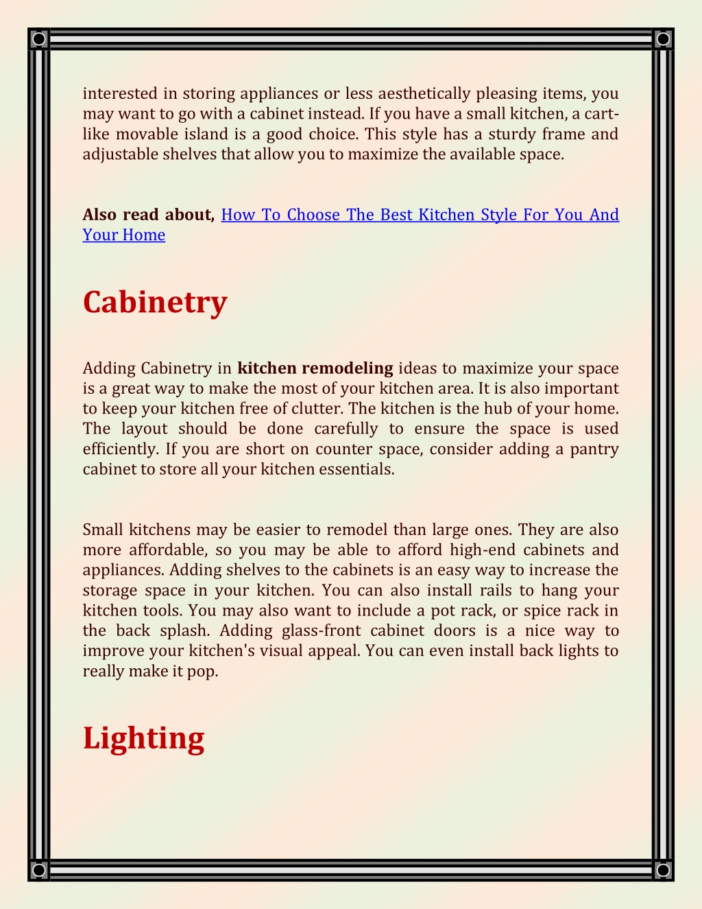PPT - Kitchen Remodeling Ideas to Maximize Your Space PowerPoint ...