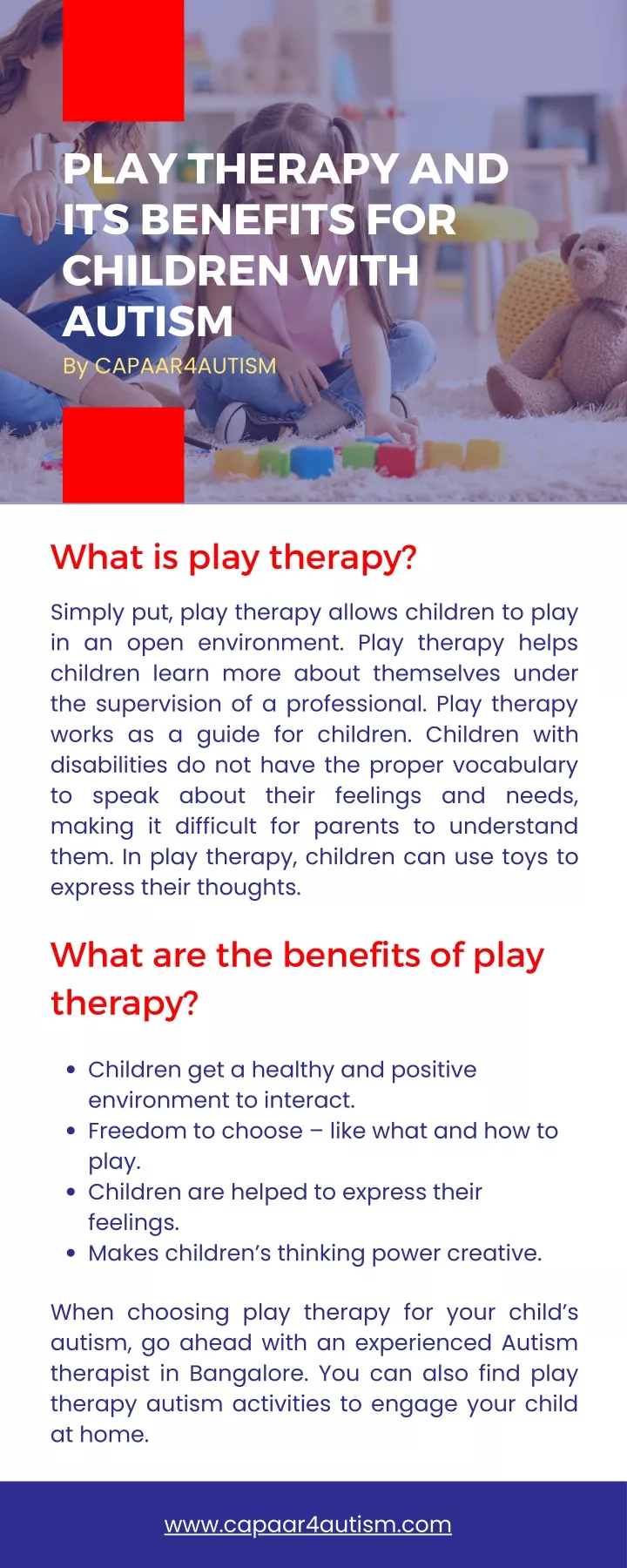 PPT - Play therapy and its benefits for autism | Autism Centre in ...