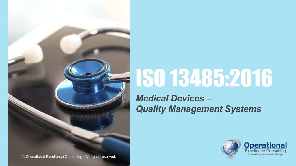 PPT - ISO 13485:2016 (Medical Devices - QMS) Awareness Training ...