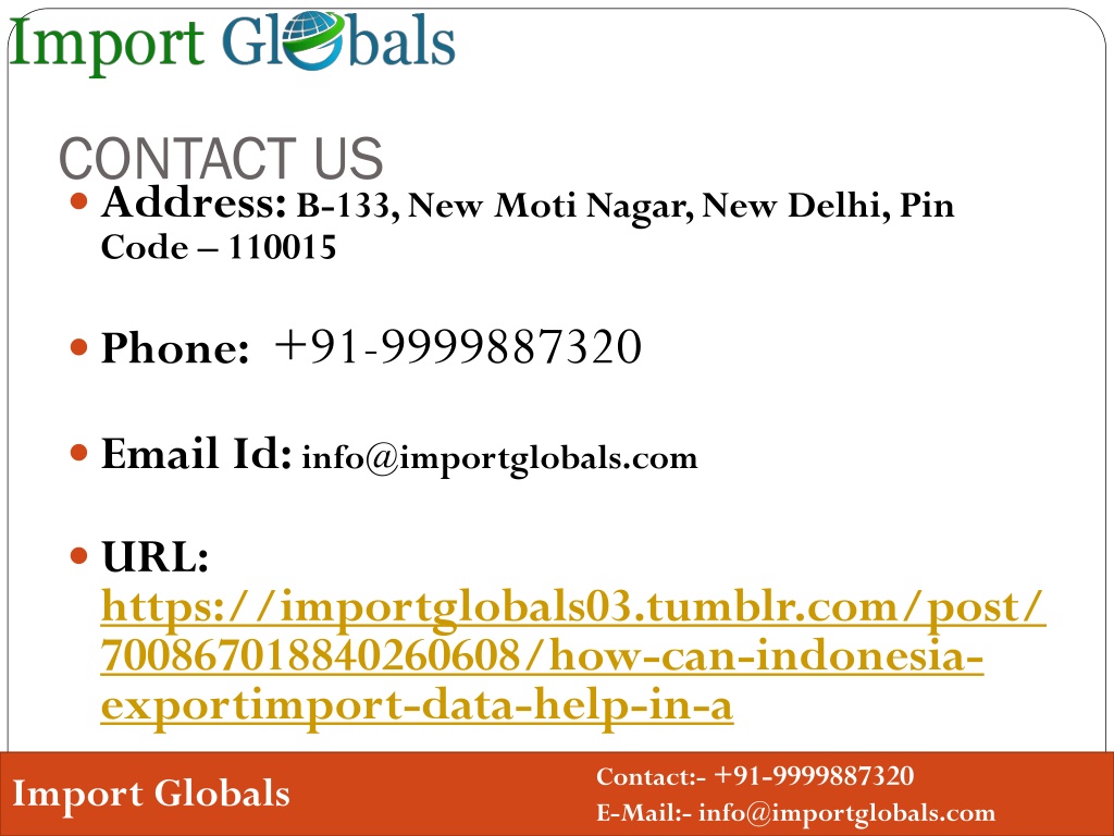 PPT - Indonesia Import Data Help In A Successful Global Trade ...