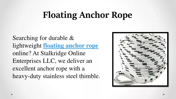 Floating Rope Method PPT - Floating Anchor Rope PowerPoint Presentation, free download - ID ...