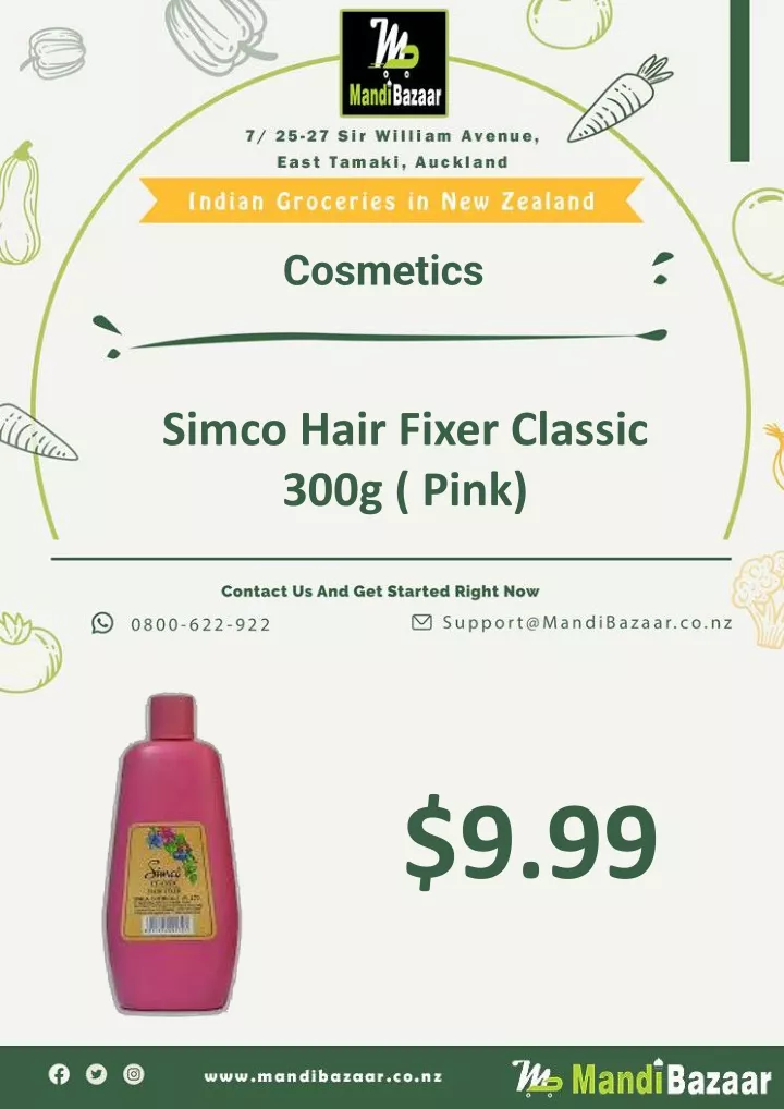 PPT Simco Hair Fixer Classic 300g ( Pink) Mandi Bazaar PowerPoint