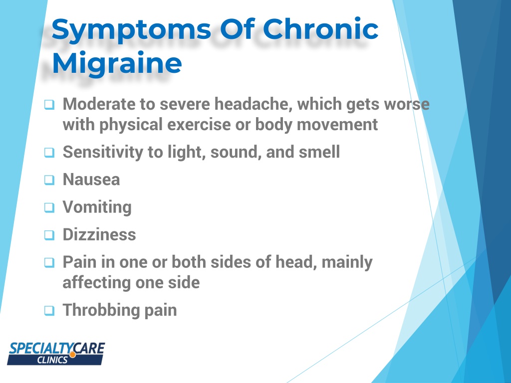 PPT What Are The Chronic Migraine Symptoms And Treatment PowerPoint 