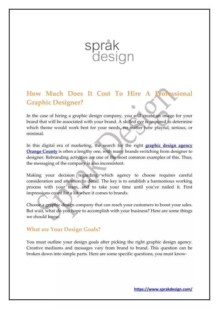 PPT How Much Does It Cost To Hire A Professional Graphic Designer