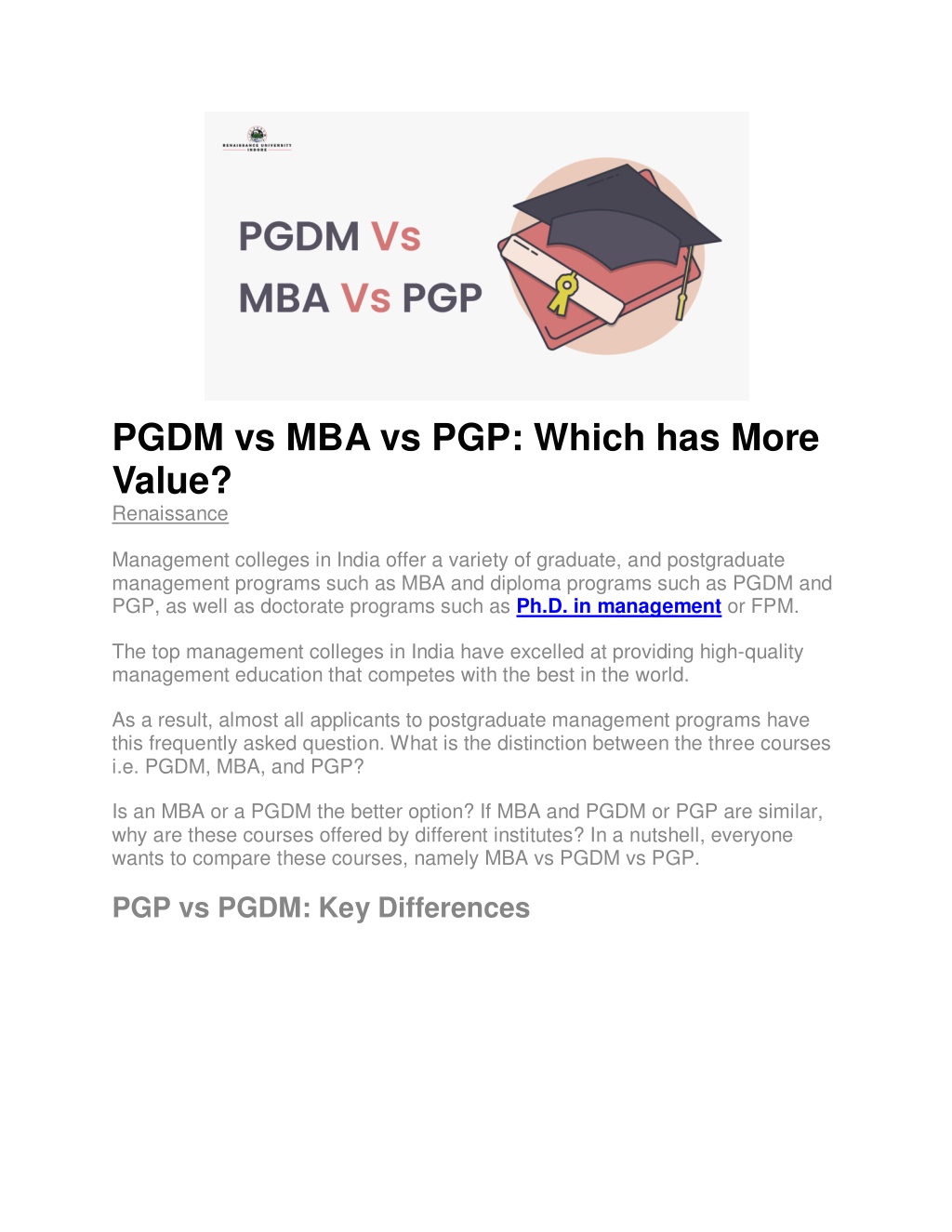 PPT - PGDM vs MBA vs PGP PowerPoint Presentation, free download - ID ...