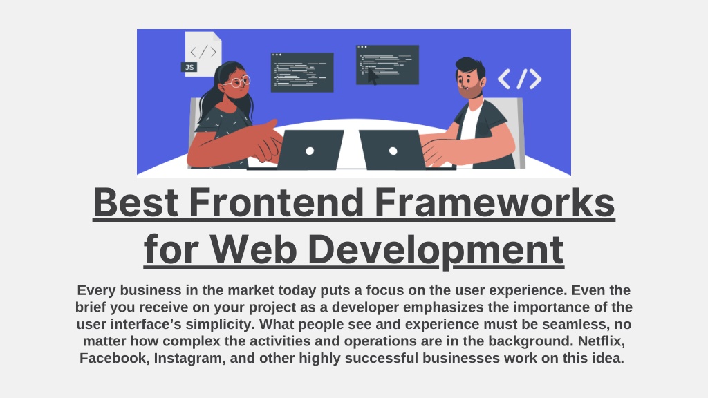 PPT - Best Frontend Frameworks for Web Development PowerPoint ...