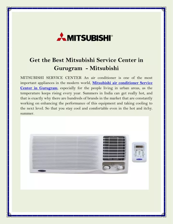 Mitsubishi service center