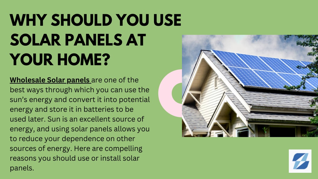 PPT - Why Should You Use Solar Panels at Your Home? PowerPoint ...