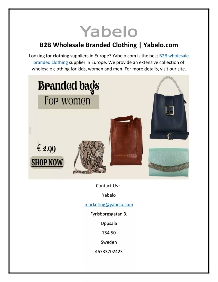 discount branded clothing