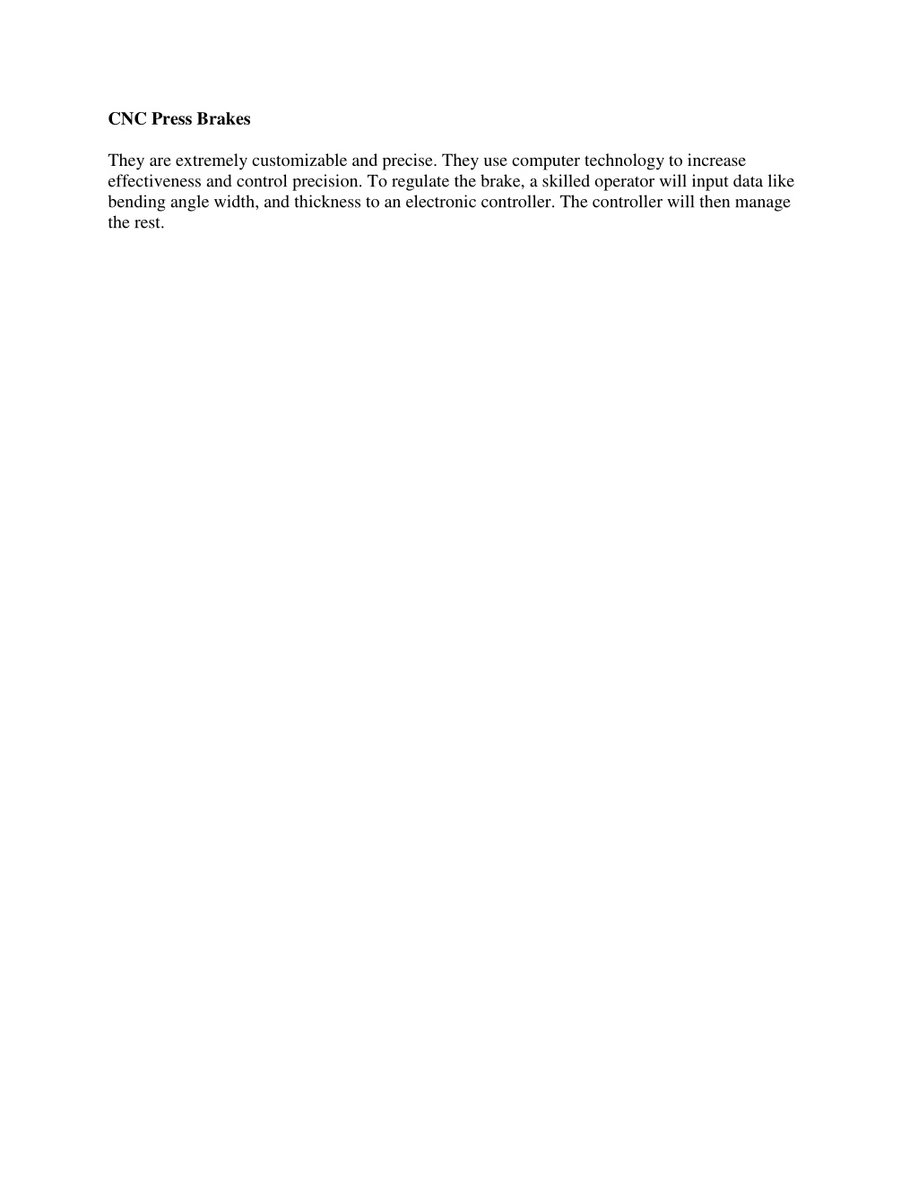 PPT What Is Press Brakes And How Do They Work? Types, Applications