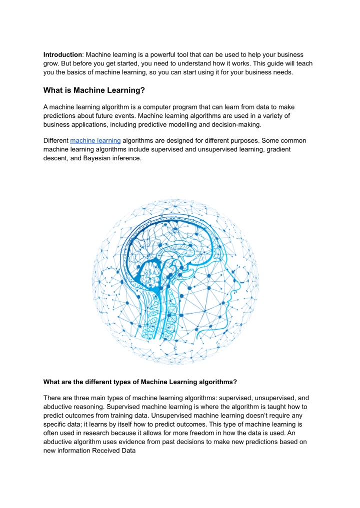 An Introduction To Machine Learning Digitalocean