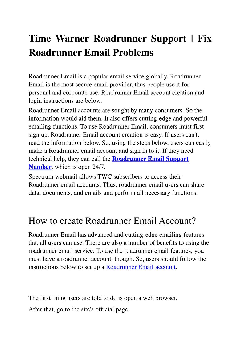 PPT - Time-Warner-Roadrunner-Support-Fix-RR-Email-Problems PowerPoint ...