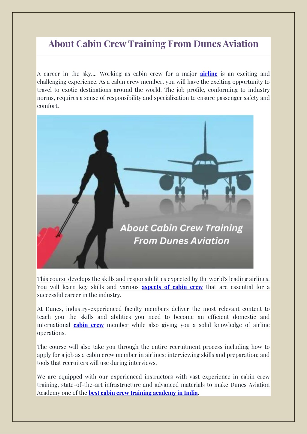 How to Become Female Flight Attendant - Skylark Blog