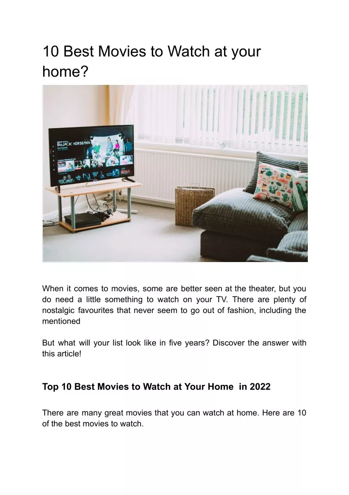 PPT 10 Best Movies to Watch at your home_ Google Docs PowerPoint