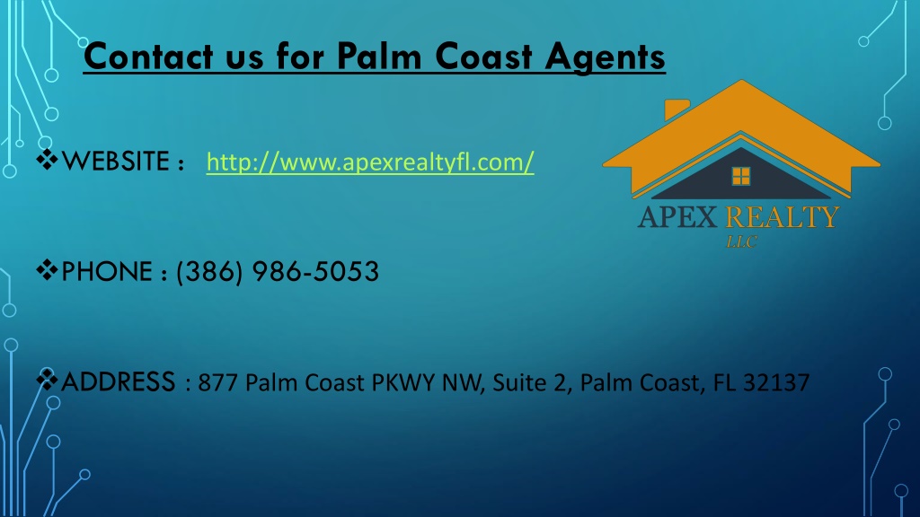 PPT Palm Coast Real Estate Agents PowerPoint Presentation, free download ID11817086