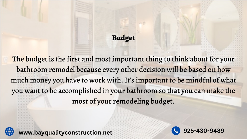 PPT - 3 THINGS TO CONSIDER BEFORE YOU REMODEL YOUR BATHROOM PowerPoint ...