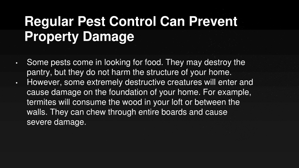 PPT - 7 Reasons Why You Need Regular Pest Control Services PowerPoint ...