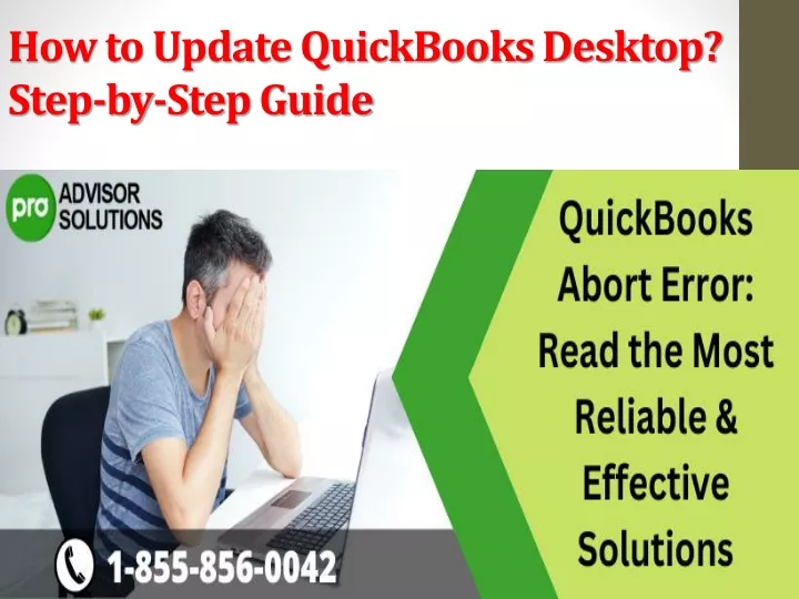 PPT How to Update QuickBooks Desktop Step by Step Guide PowerPoint