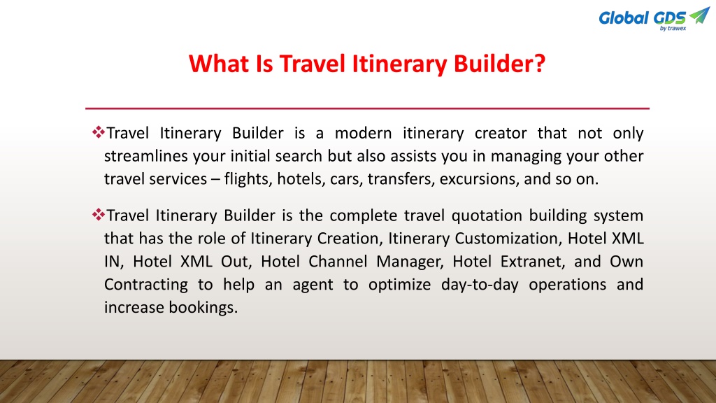 PPT - Travel Itinerary Builder PowerPoint Presentation, free download ...