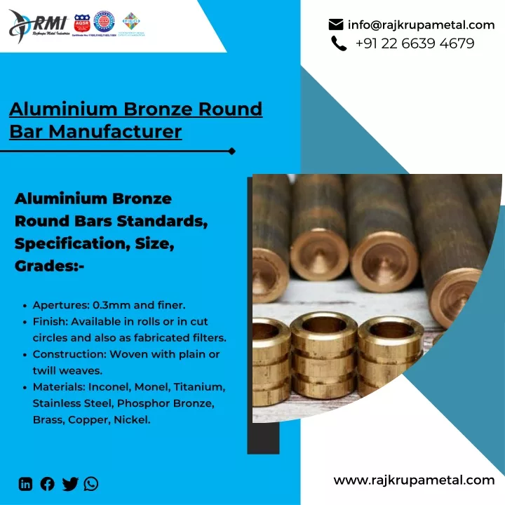 PPT Aluminium Bronze Round Bar CUAL10NI5FE4 C63000 Lead Tin Bronze