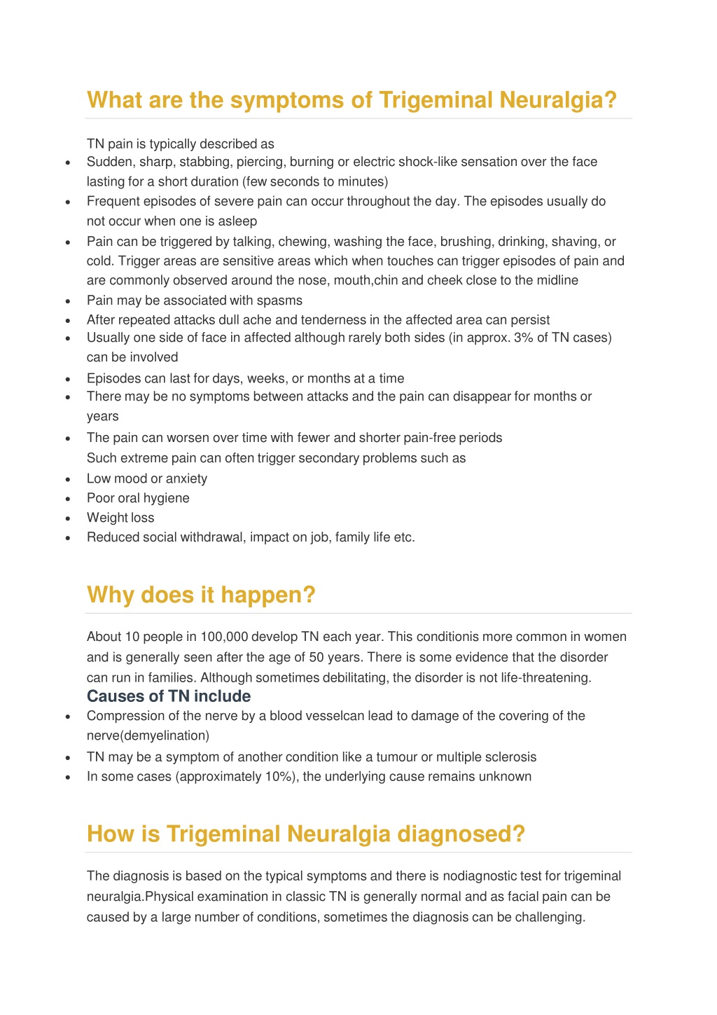 Ppt Trigeminal Neuralgia Causes Symptoms Diagnosed And Treatments Powerpoint Presentation