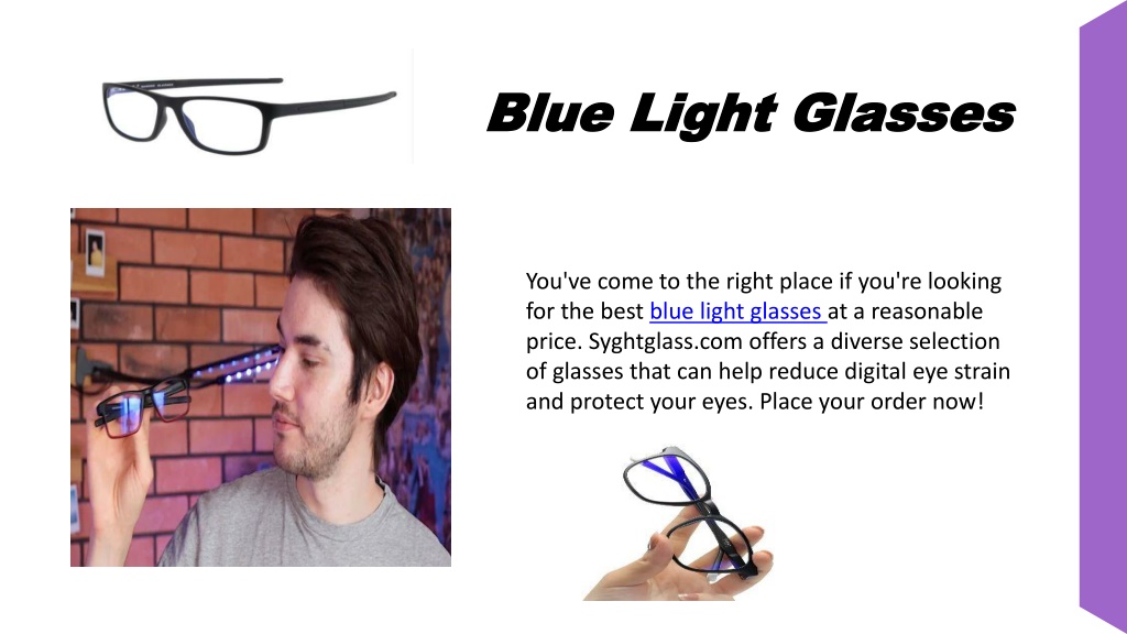 PPT Blue Light Glasses PowerPoint Presentation, free download ID