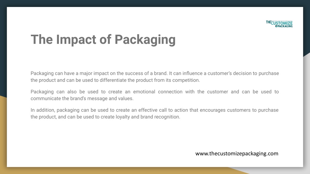 PPT - Why is packaging a critical factor for the success of your brand ...