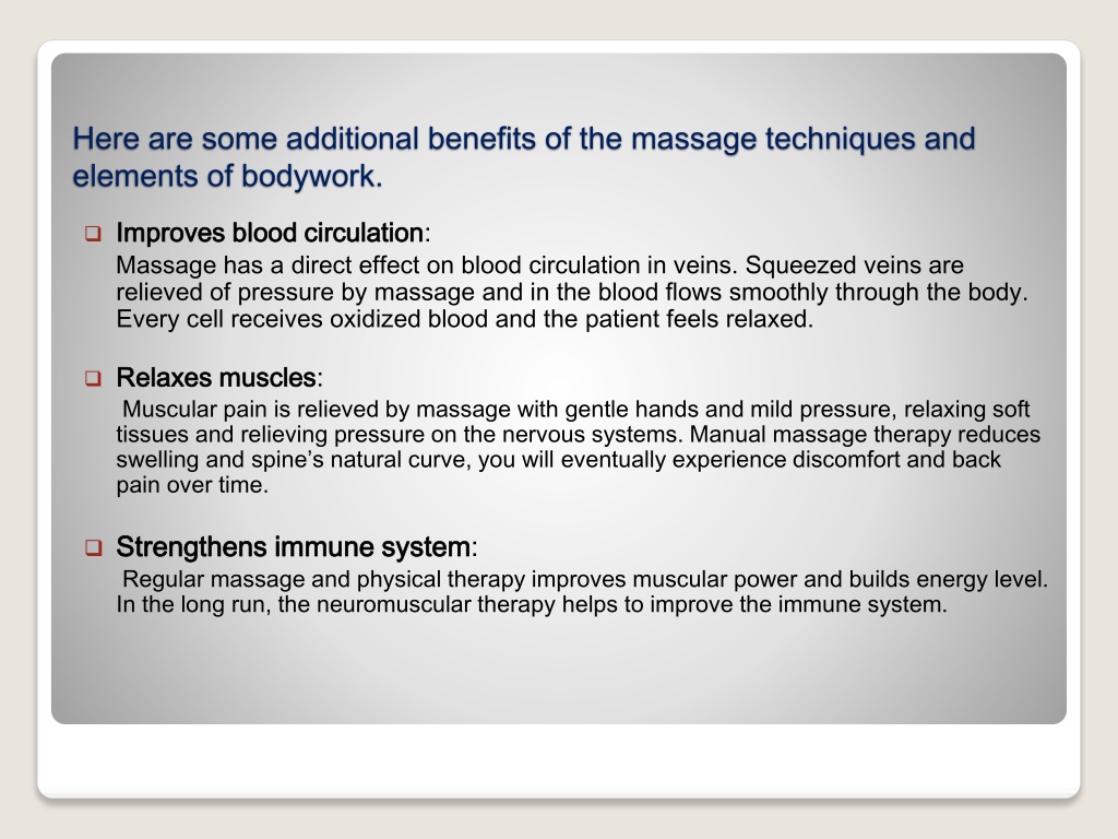 Ppt Medical Massage Therapy Powerpoint Presentation Free Download Id11821180