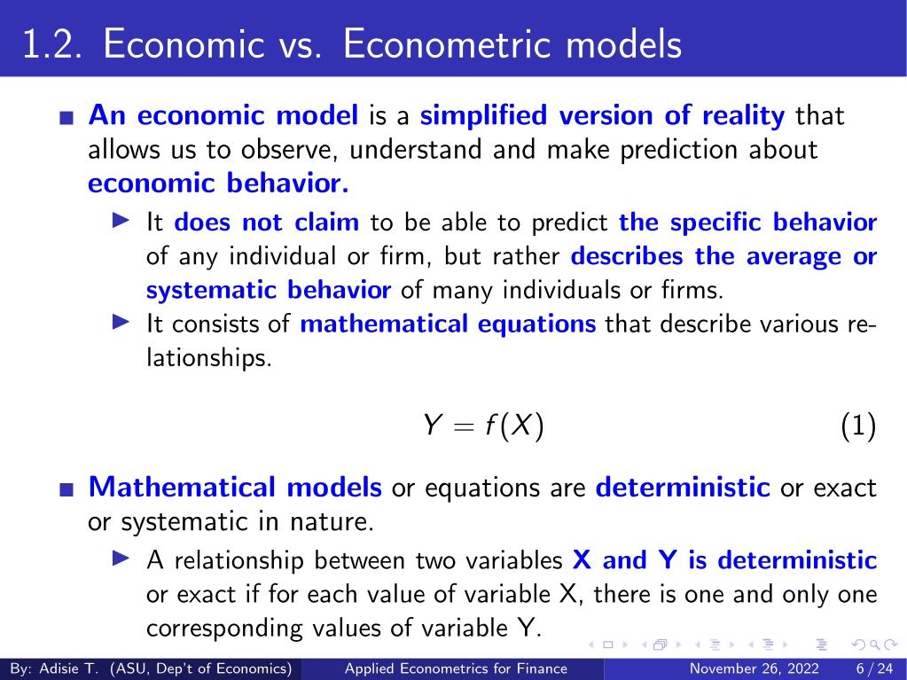 PPT - Econometrics For Finance_Ch_1 PowerPoint Presentation, Free ...