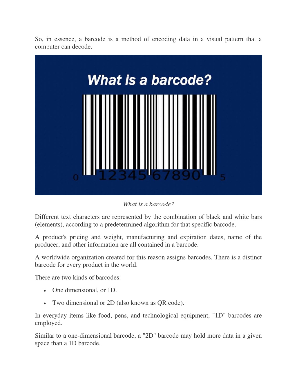powerpoint presentation on barcodes