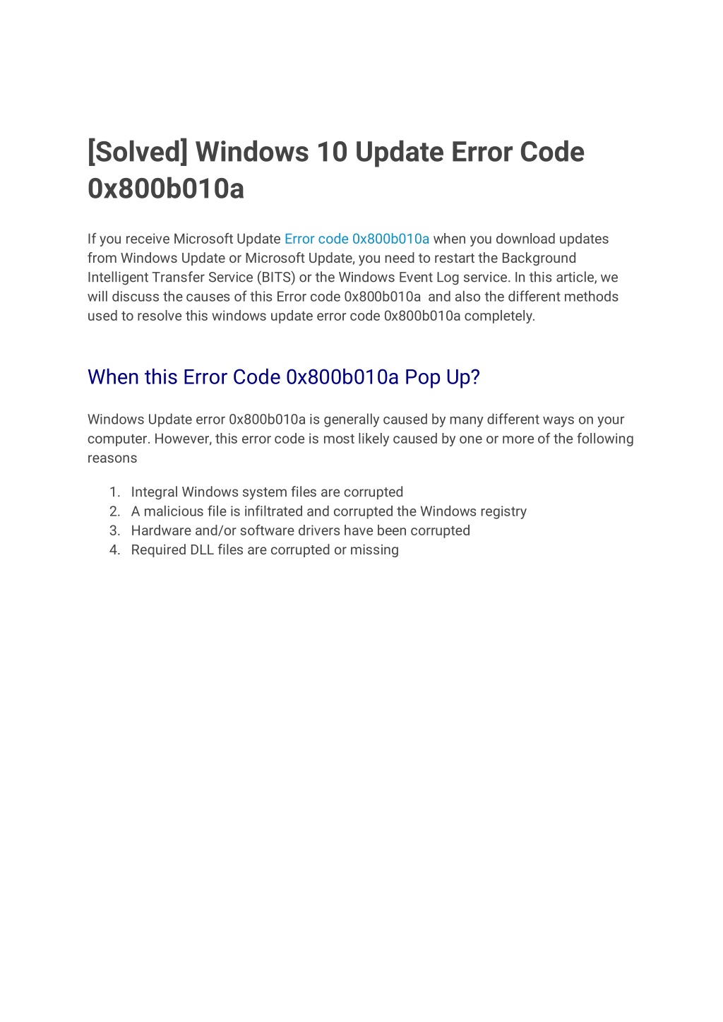 PPT - _Error Code 0x800b010a PowerPoint Presentation, Free Download ...