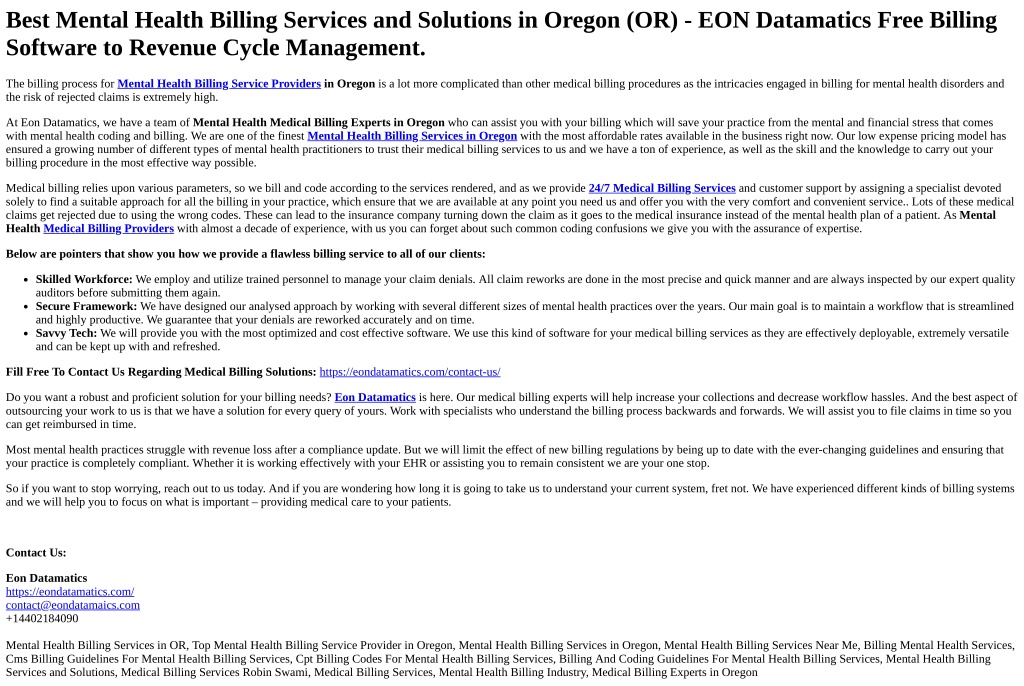 ppt-mental-health-billing-services-in-oregon-powerpoint-presentation