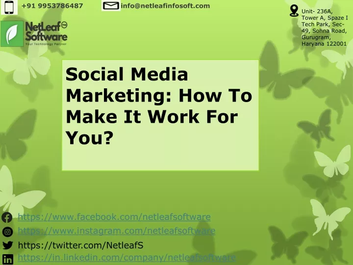 Ppt social media marketing how to make it work for you powerpoint