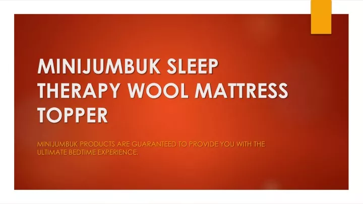 minijumbuk luxury wool mattress topper review